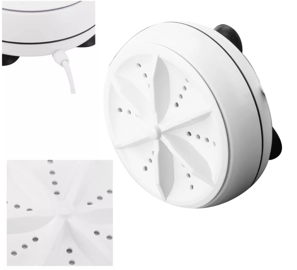 Mini Lavadora Portátil Giratoria Turbina